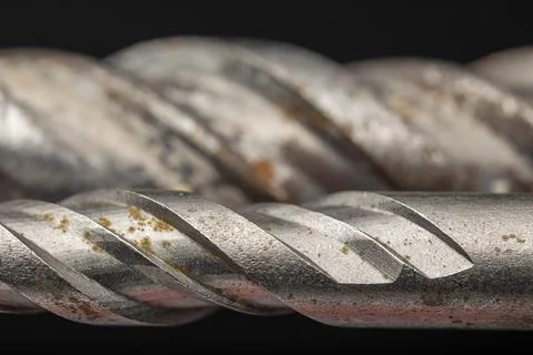 Drill bits for drilling concrete masonry or stone Stock Photos