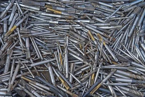 Drill bits mix Stock Photos