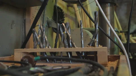 Drill bits for wood Stock Footage 224281455