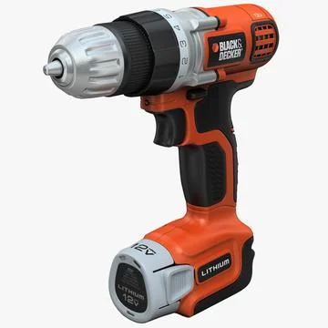 3D Model Drill Black and Decker LDX112C 2 90947751