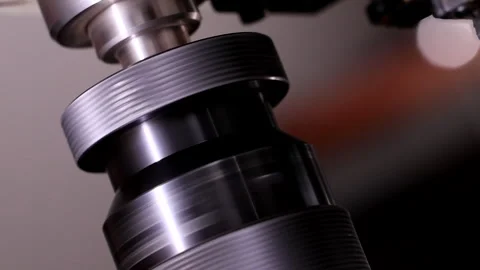 Drill Chuck Rotating on an Industrial Drilling Machine Stock Footage 304767374