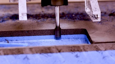 Drill Cutting Foam 스톡 동영상 87463580