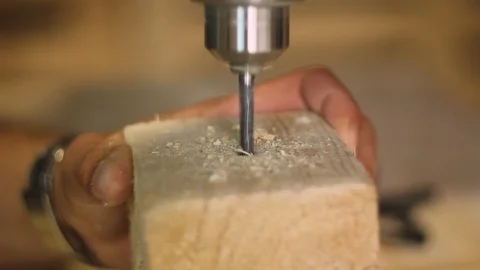 Drill with a drill 스톡 동영상 106847073