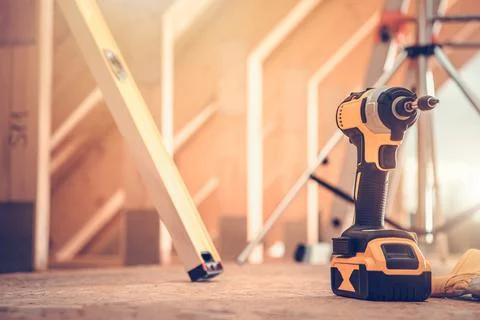 Drill Driver Construction Power Equipment Foto stock