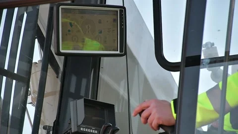 Drill into the earth with big machine 01 Stock Footage 133838815