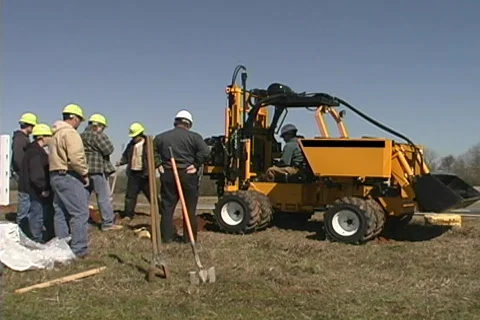 Drill with group of workers Stock Footage 436631