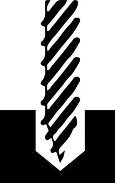 Drill icon isolated on white background Stock Illustration