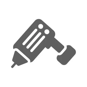 Drill machine icon, engineering equipment Stock Illustration