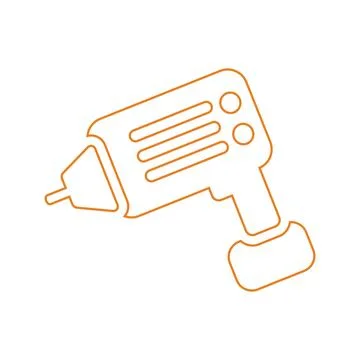 Drill machine icon, engineering equipment Stock Illustration