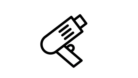 A drill machine icon showcasing a powerful construction tool. Stock Footage 334766403