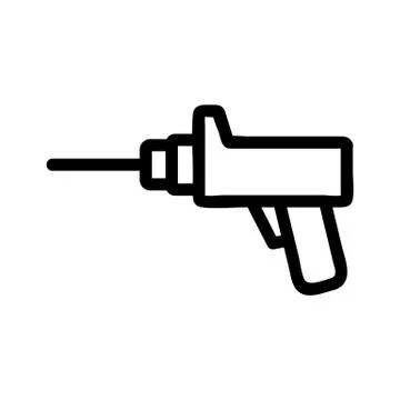Drill medicine icon vector. Isolated contour symbol illustration Stock Illustration