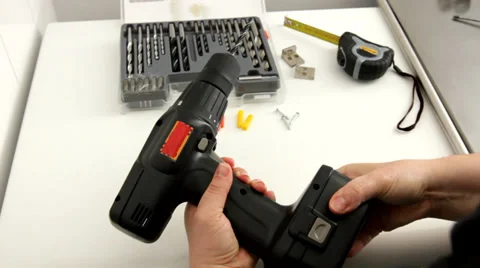 Drill mounting – installation Stock Footage 38286229