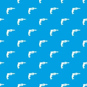 Drill pattern seamless blue Stock Illustration