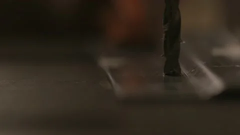 Drill press close up Video stock 231513161