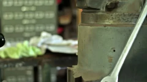 Drill Press Dolly Stock Footage 22778429