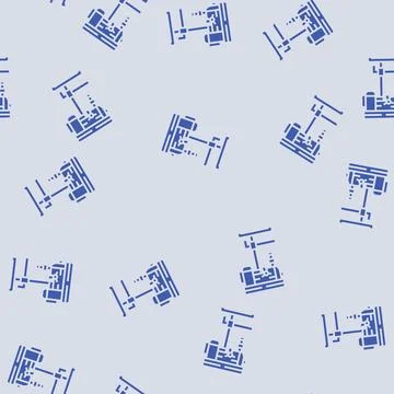Drill press tool work glyph seamless pattern Stockillustratie