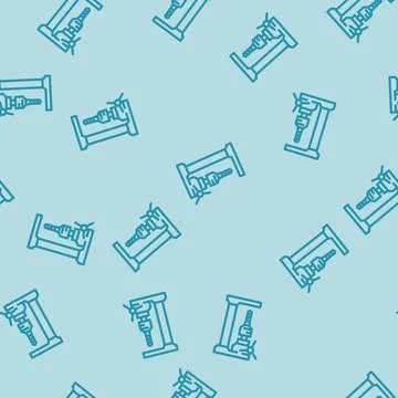 Drill press tool work line vector seamless pattern Stockillustratie