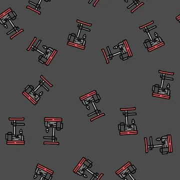 Drill press tool work vector seamless pattern イラスト素材