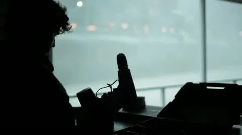 Drill, raining hard background Stock Footage 11858867