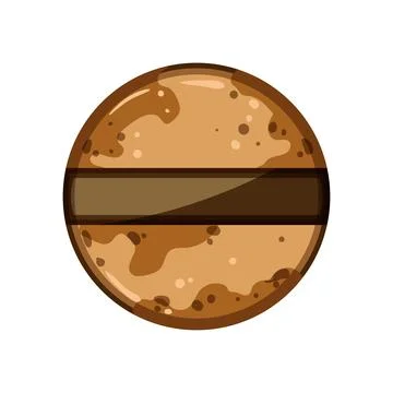 Drill rusty screw head cartoon vector illustration Stock Illustration