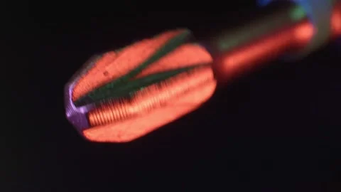 Drill for screwdriver with quick-clamping chuck. Quick scrolling of the nozzle Stock Footage 160254630