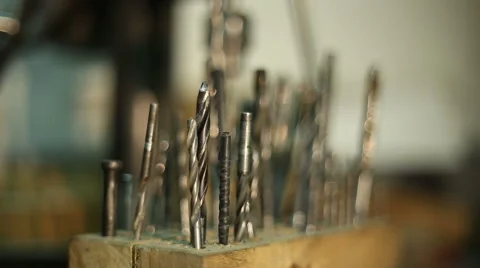 Drill set for metal Stock Footage 59596695