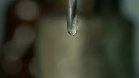 Drill spins close-up Stock Footage 147554148