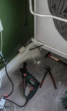 Drill is stuck Stock Photos