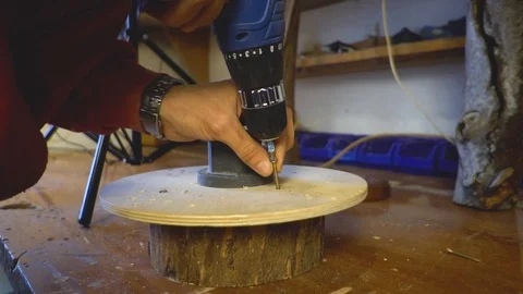 The drill turns the screws Stock Footage 85723725