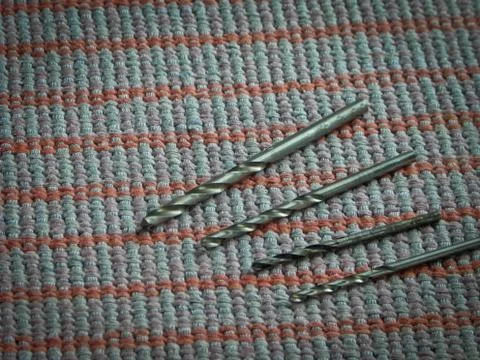 Drill a variety of different diameters. Stock Photos