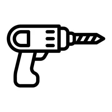 Drill Vector Icon Design Illustration Illustrazione stock