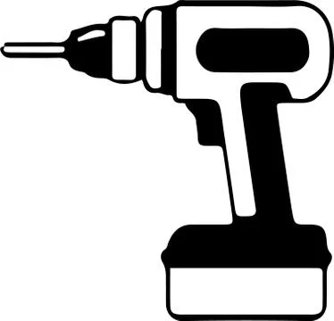 Drill vector illustration on  background Stock Illustration