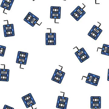 Drill vice vector seamless pattern Stock Illustration