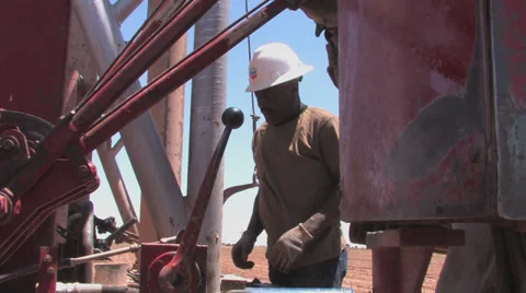 Drill for water in Texas 1 Stock Footage 27422269