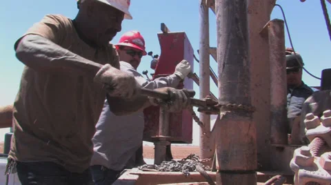 Drill for water in Texas 5 Stock Footage 27436222