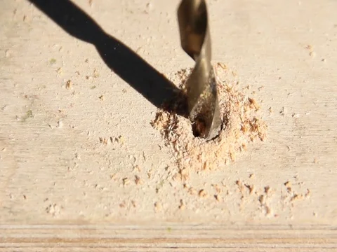 Drill, wood Stock Footage 76371090