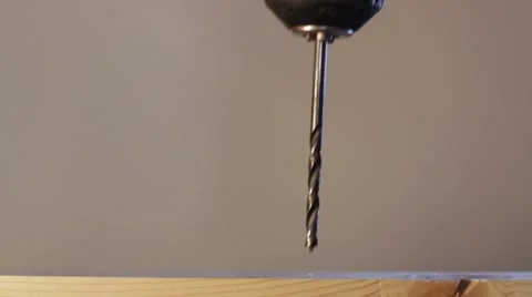 Drill Wood - Pine - 01 Video stock 47436164