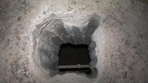 Drilled a hole between mine levels 動画素材 86897541