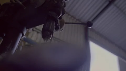 Driller machine in the workshop Stock Footage 278988038