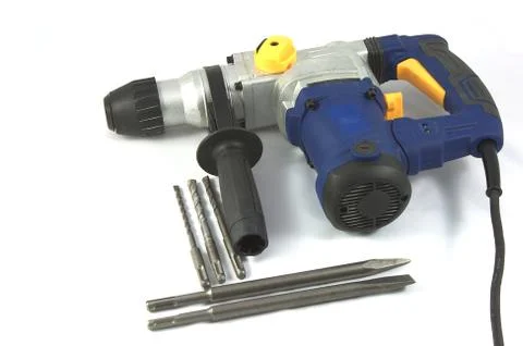 Driller with tools Stock Photos