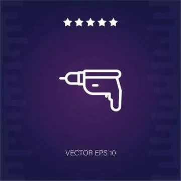 Driller vector icon Stock Illustration