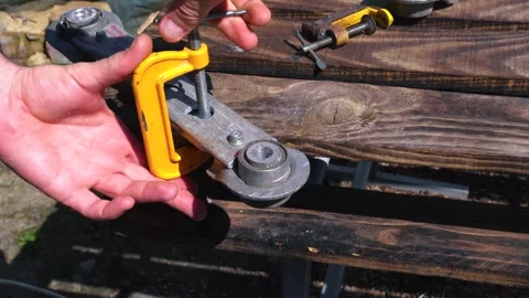 Drilling bearing seats with Stock Footage 334050826