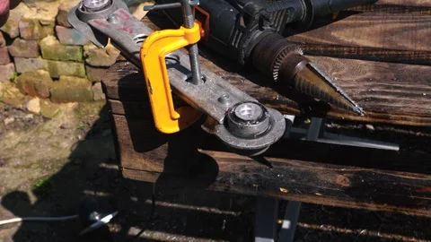 Drilling bearing seats with Stock Footage 334050922