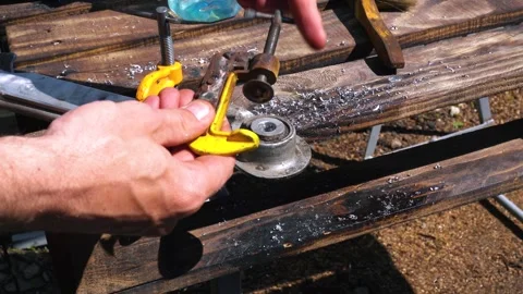 Drilling bearing seats with Stock Footage 334051316