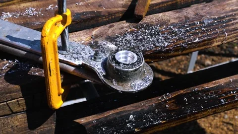 Drilling bearing seats with Stock Footage 334051408