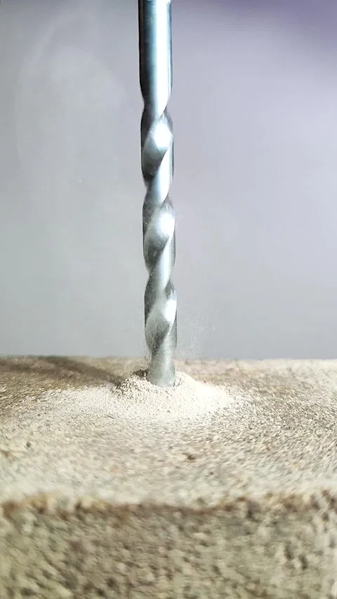 Drilling with concrete drill bit 動画素材 311858929