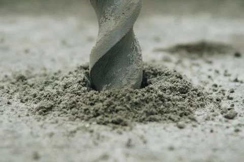 Drilling in concrete Stock Photos