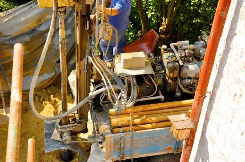 Drilling construction Stock Photos