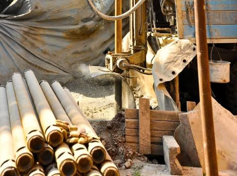 Drilling construction Stock Photos