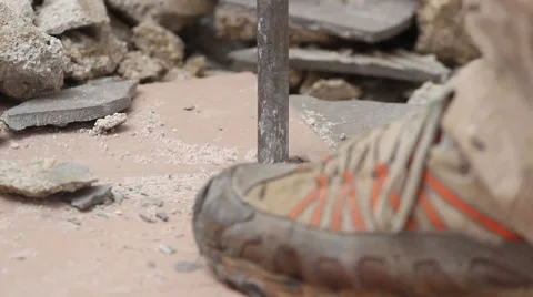 Drilling the floor Stock Footage 46692419